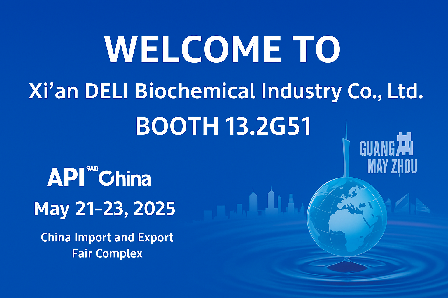 Xi'an deli biochemical за изложба на 92 -та API China во Гуангжу